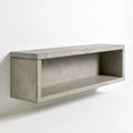 Wisząca szafka RTV z betonu architektonicznego szara 120 x 35 x 35 cm